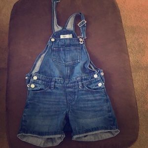 Girls overall shorts